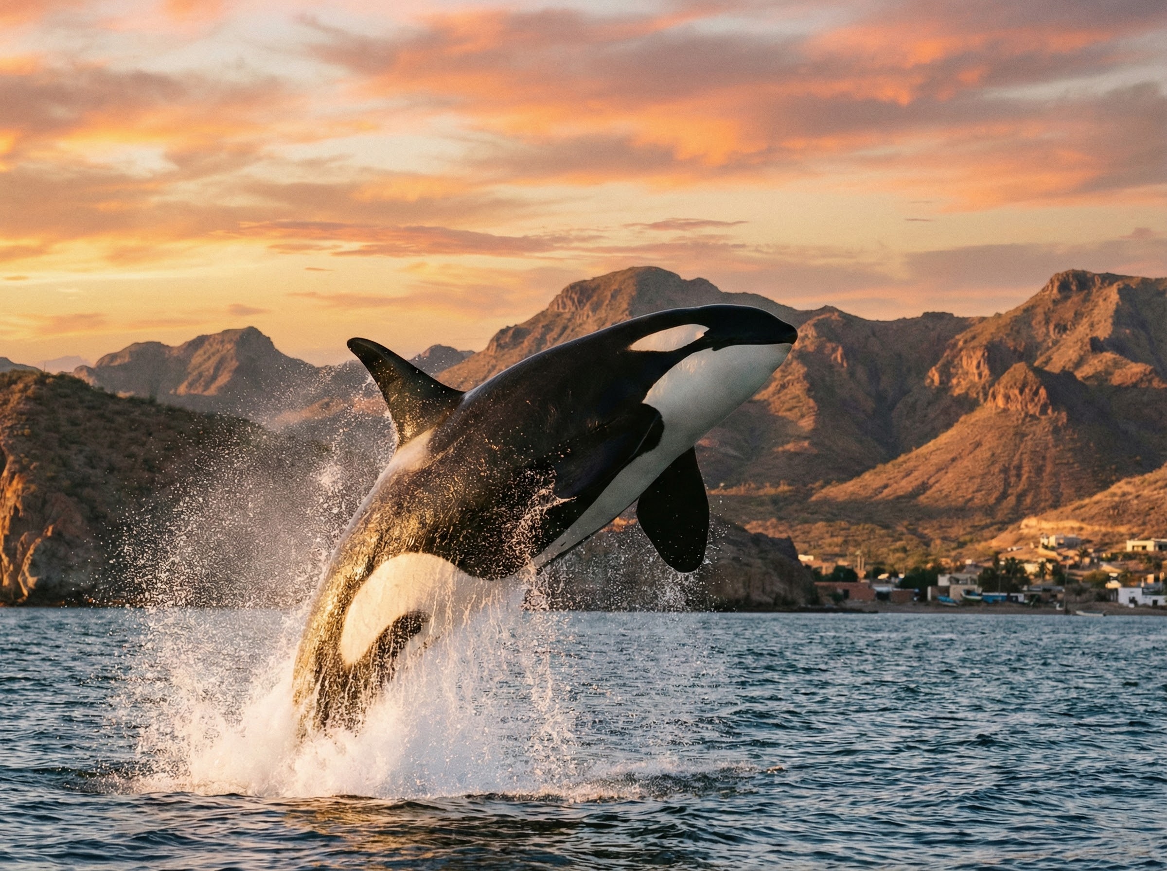 Orca whale in Cabo waters